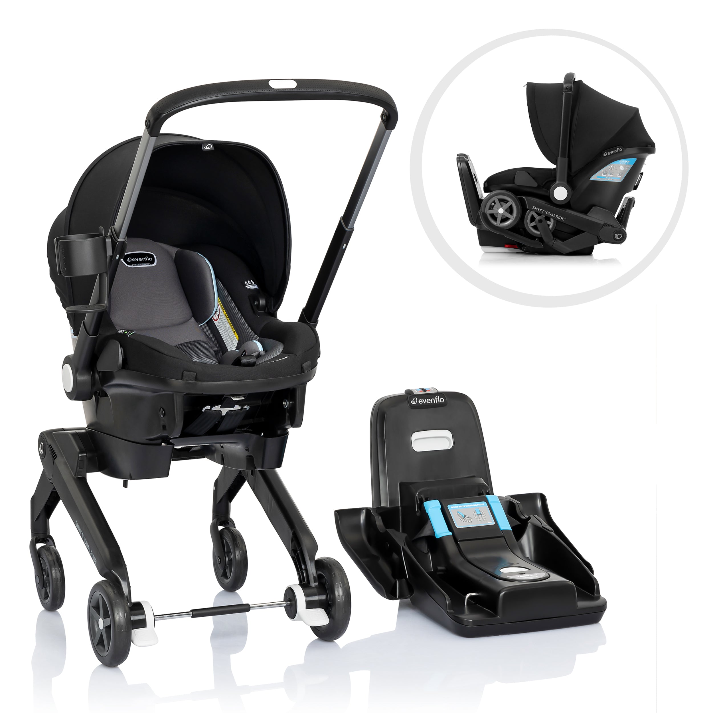 Shyft DualRide Infant Car Seat and Stroller Combo - Image 2