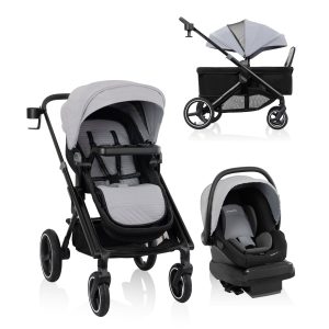 Transformer Stroller to Wagon Travel System Featuring LiteMax NXT Infant Car Seat