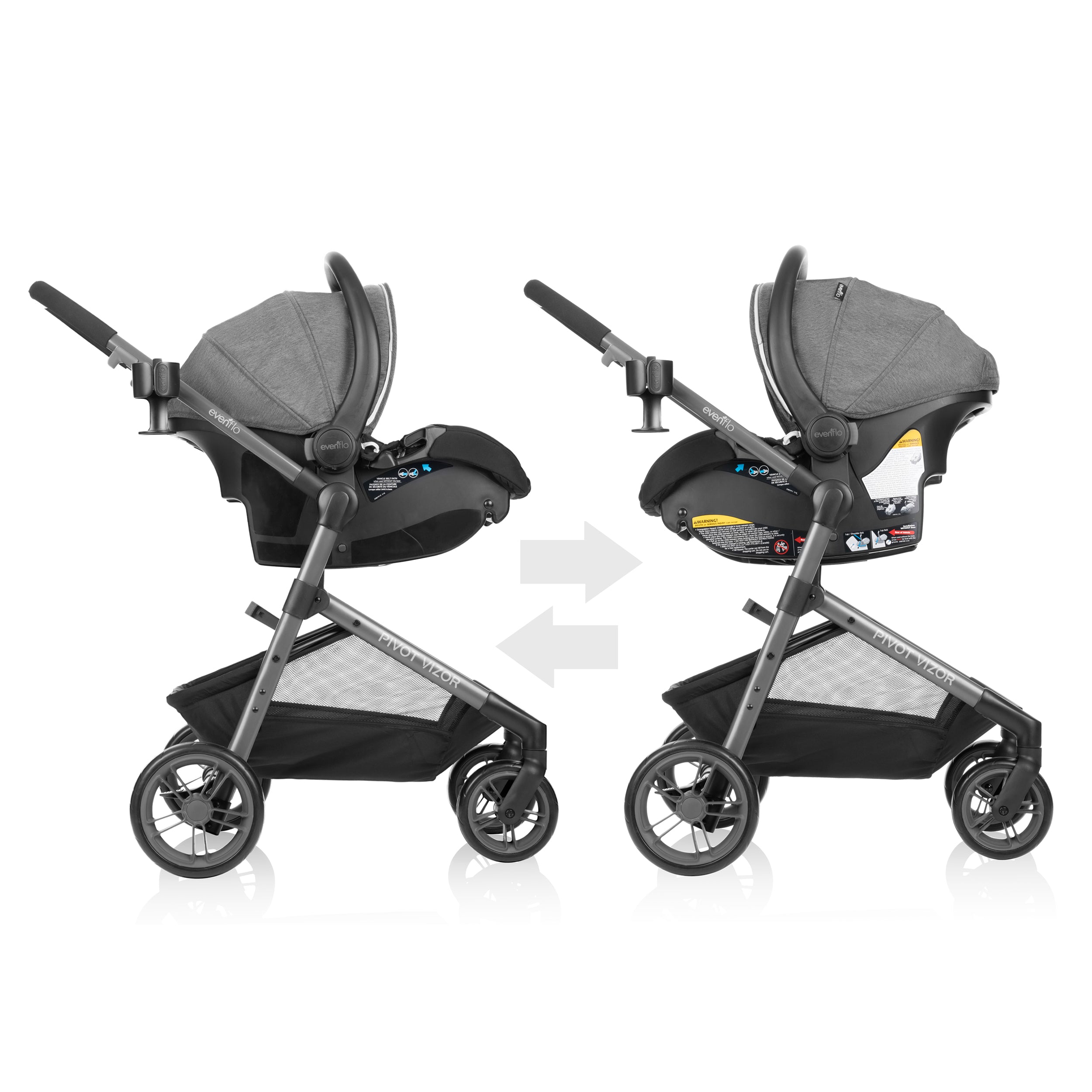 Pivot Vizor Travel System with LiteMax Infant Car Seat - Image 8