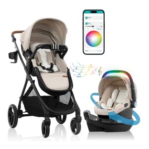 Shyft Intuiti+ Travel System featuring Revolve180 LiteMax™ NXT Rotating Infant Car Seat with SensorySoothe